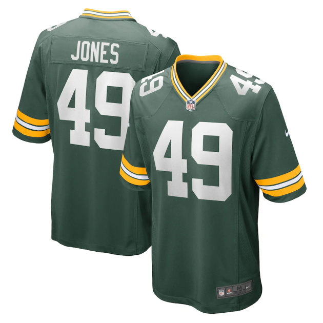 mens nike kobe jones green green bay packers game player jersey